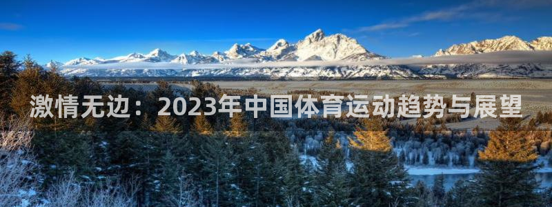 oety欧亿：激情无边：2023年中国体育运动趋势与展望