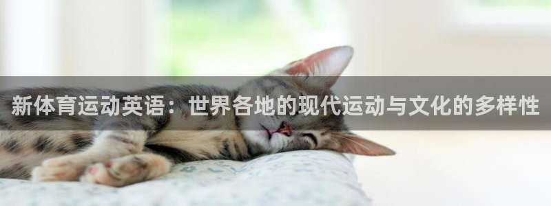 oety欧亿：新体育运动英语：世界各地的现代运动与文化的多样性